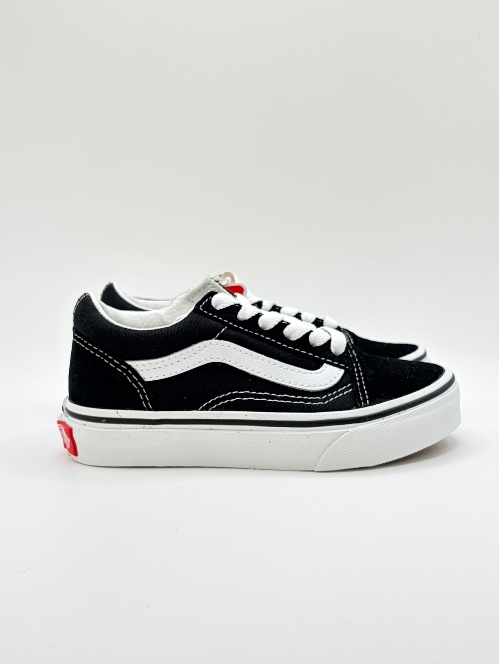 Vans Old Skool Black and True White Skate Shoes 11C
